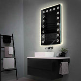 Espejo LED Vertical | Control por interruptor de pared | Luz blanca neutra - Reyze Seria Minimal Model 4